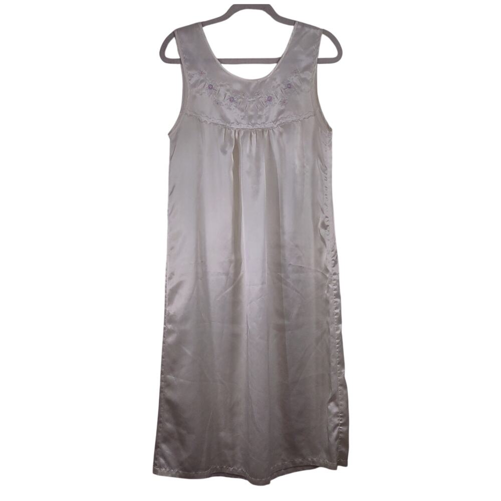 Vintage Barbizon Nightgown, Satin Feel, Size Medium